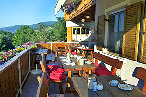 Terrasse am Brunnerhof in Feldthurns